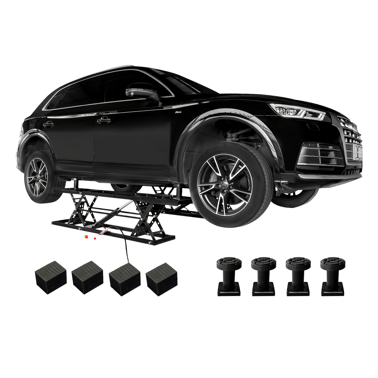 Portable Car Lift, Capable Of Lifting 7000 LBS/5000 LBS Quick Jack With A Maximum Height Of 28", Car Lifts For Home Garage And Shop, Black