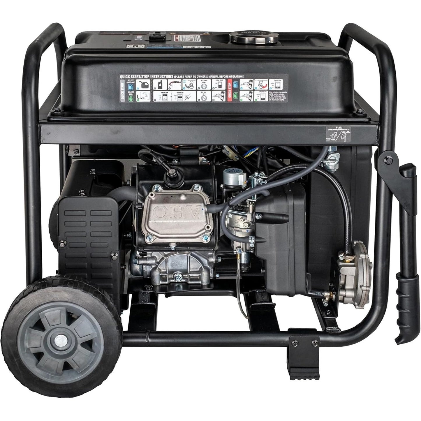 Pulsar 10500W Dual Fuel Portable Inverter Generator for Residential and Camping Use GD10KBN