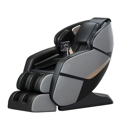 Yitouch Massage Chair, Full Body Massage Chair, Zero Gravity Chair, Portable Direct Rail Kneading Massage Chair, Safety Airbags, Foot Rollers, Gray Color