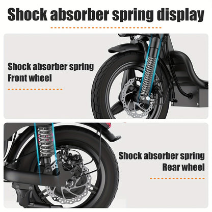 or s & 14+ 749W Peak Cargo Electric Scooter with 25-Mile Range, 330 Load, 19.9 MPH Speed, Dual Suspension & Brakes, LCD Display, Design, /Charger Power (Compatible with Plug) - Youth/ Rider