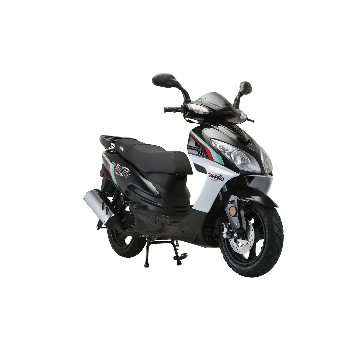 X-PRO Fiji 200 Moped Scooter with 13" Aluminum Wheels! Electric/Kick Start!