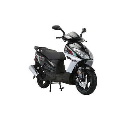 X-PRO Fiji 200 Moped Scooter with 13" Aluminum Wheels! Electric/Kick Start!