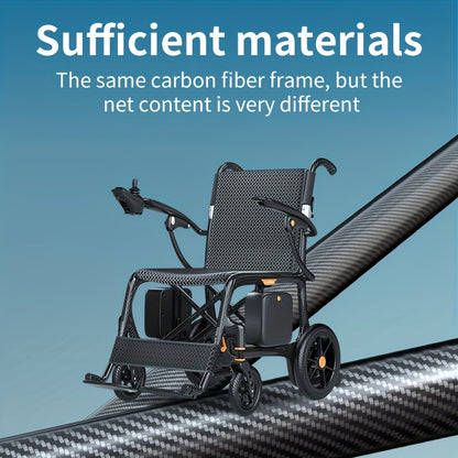 PERFCARE Intelligent Electric Wheelchair Made Of 100% Carbon Fiber Material Lightweight And Portable with A Range Of 25 Miles One-step Folding And Installation-free Design Electric Wheelchair for The Elderly Capable Of Bearing 330.69LB Mother's Day
