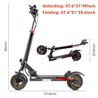 Electric Scooter for Adult & Teen, 500W/ 50Km/80Km Range/ 48V15Ah/20.8Ah Battery with Dual Suspension, Dual Disc Brake, Turn Signal, LED Front Light, Brake Light, USB Port, Suitable City Commuting, Outdoor Travel, Couple Travel, Holiday Gifts