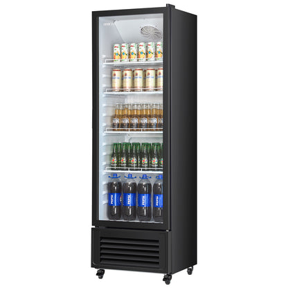 Commercial Merchandiser Refrigerator 5.7/8.1/11.47 CU.FT Glass Door Beverage Fridge