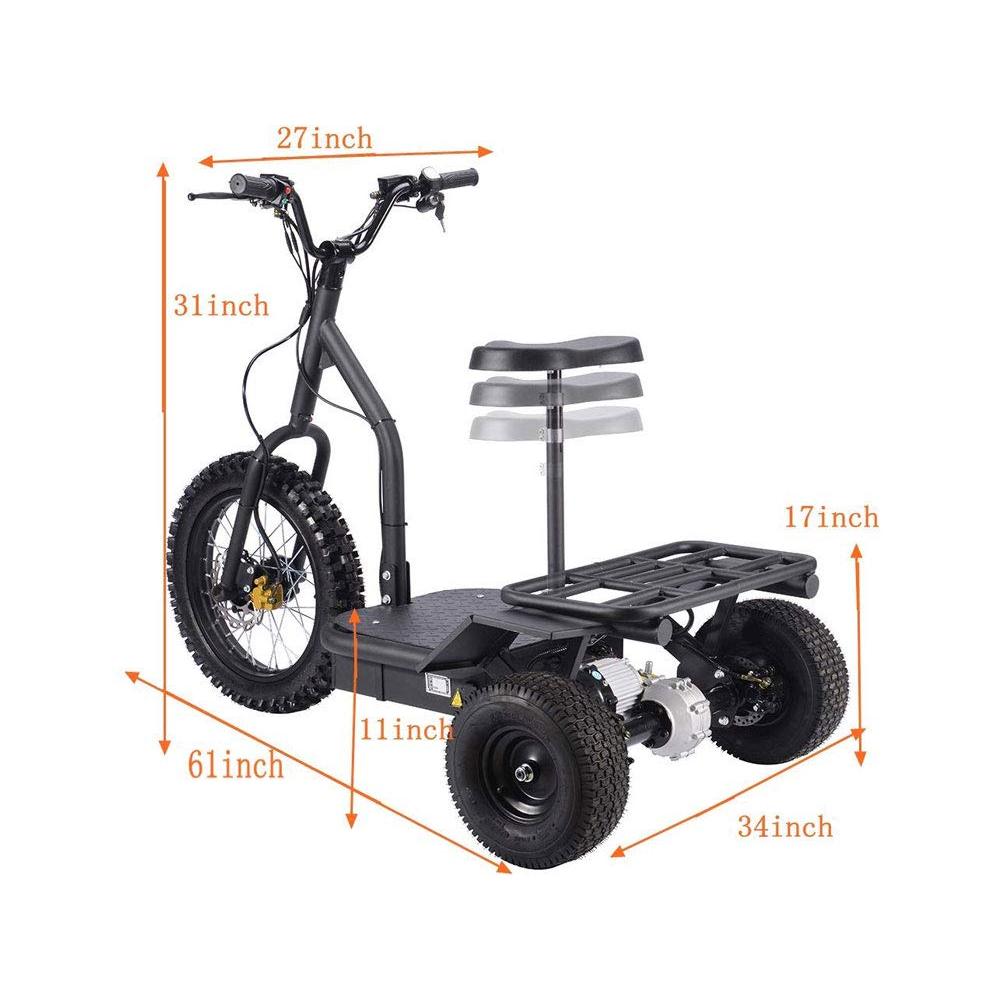 MotoTec Electric Trike 48v 1200w