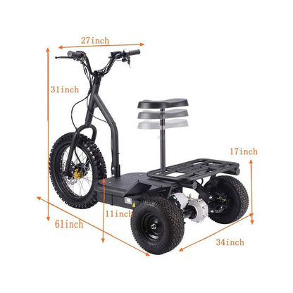 MotoTec Electric Trike 48v 1200w