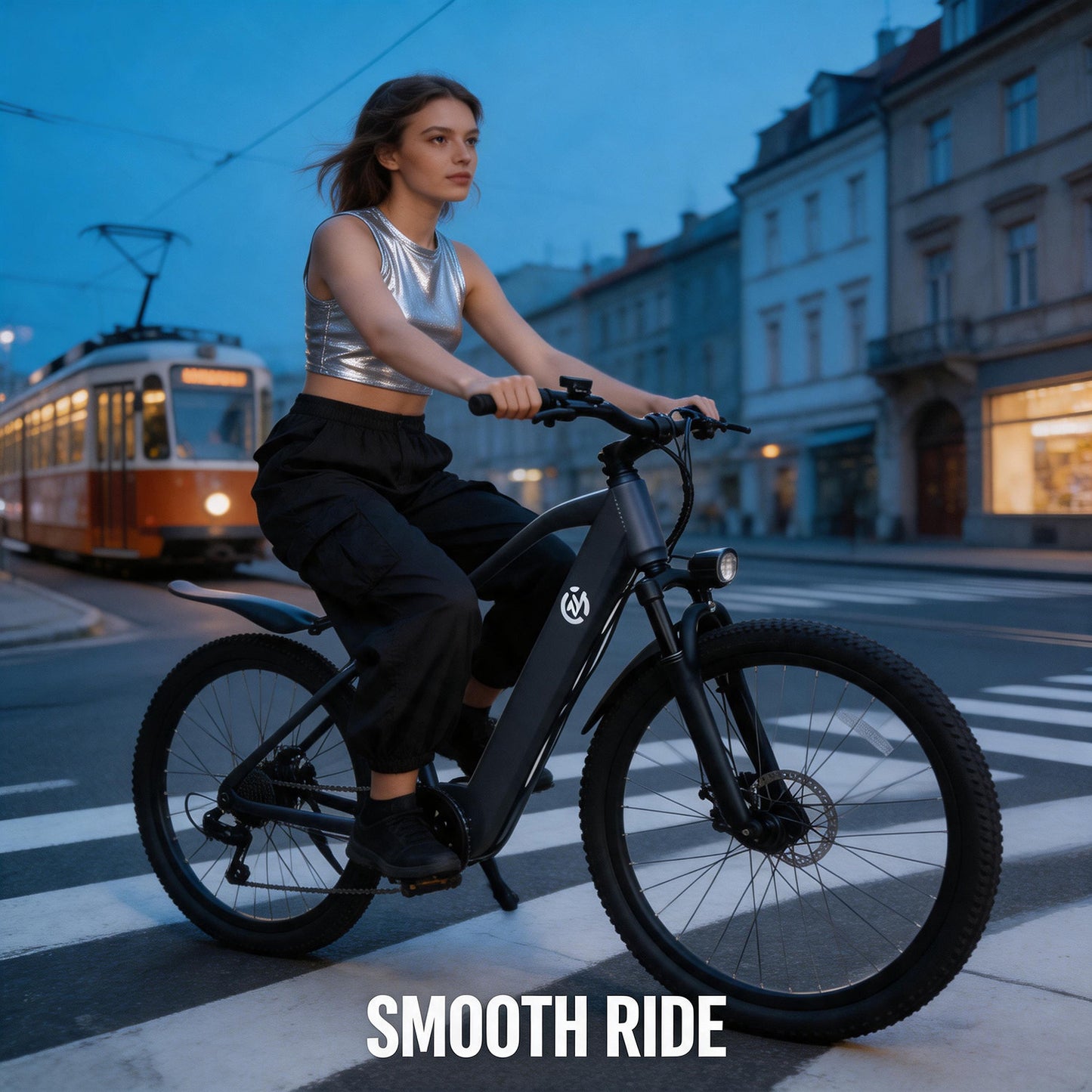 Electric Bike with Rear Hub Motor And Mechanical Disc Brake, Equipped with Removable Battery, 24-Hour Customer Service, Free Lock Tool Kit Phone Holder, 24-Inch Hub, 48V, 500W Motor, And Standard EBIKE Configuration. Father'S Day Gifts