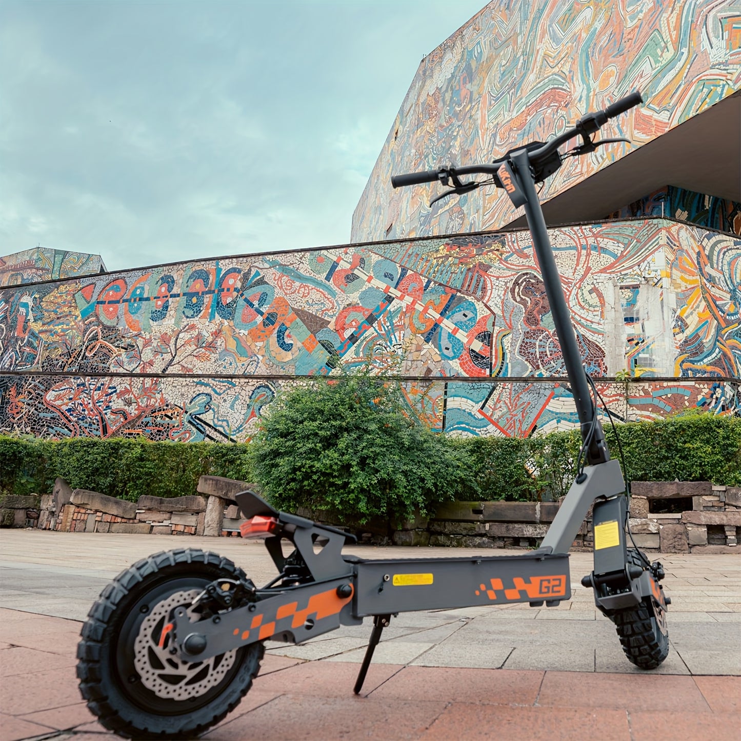 Electric Scooter Adults 700W Motor 48V Battery 34-42 Miles Range Dual Suspension 10 Inch Off Road Tires Front Rear Disc Brakes Foldable E Scooter