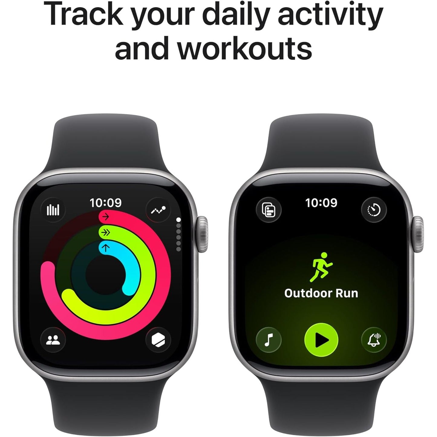 Apple Apple Watch Series 11 (GPS, 46mm, Silver Aluminum, Purple Fog Sport Band, M/L)
