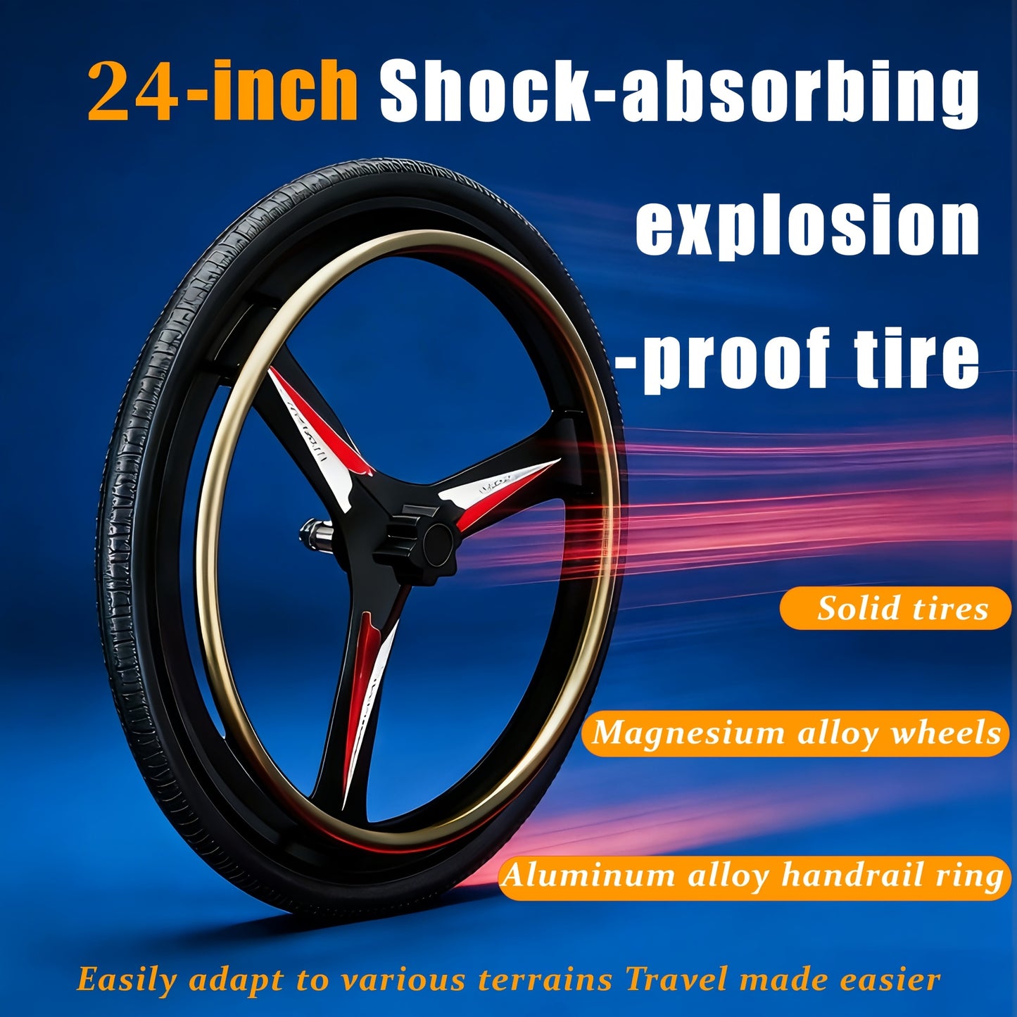 Lightweight Adult Wheelchair Self-Propelled, 33Lbs Foldable Aluminum Manual Wheelchair with Adjustable Footrests, Portable Travel Wheelchair 220Lbs Capacity