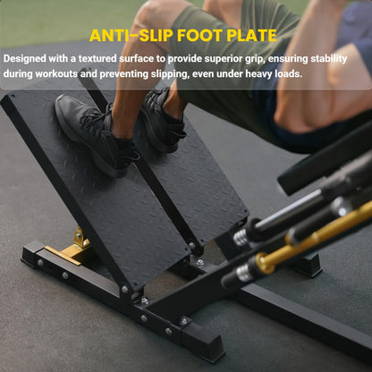 Hack Squat Equipment Featuring an Adjustable ISO Foot Plate And High-Precision Linear Bearings for Home Fitness