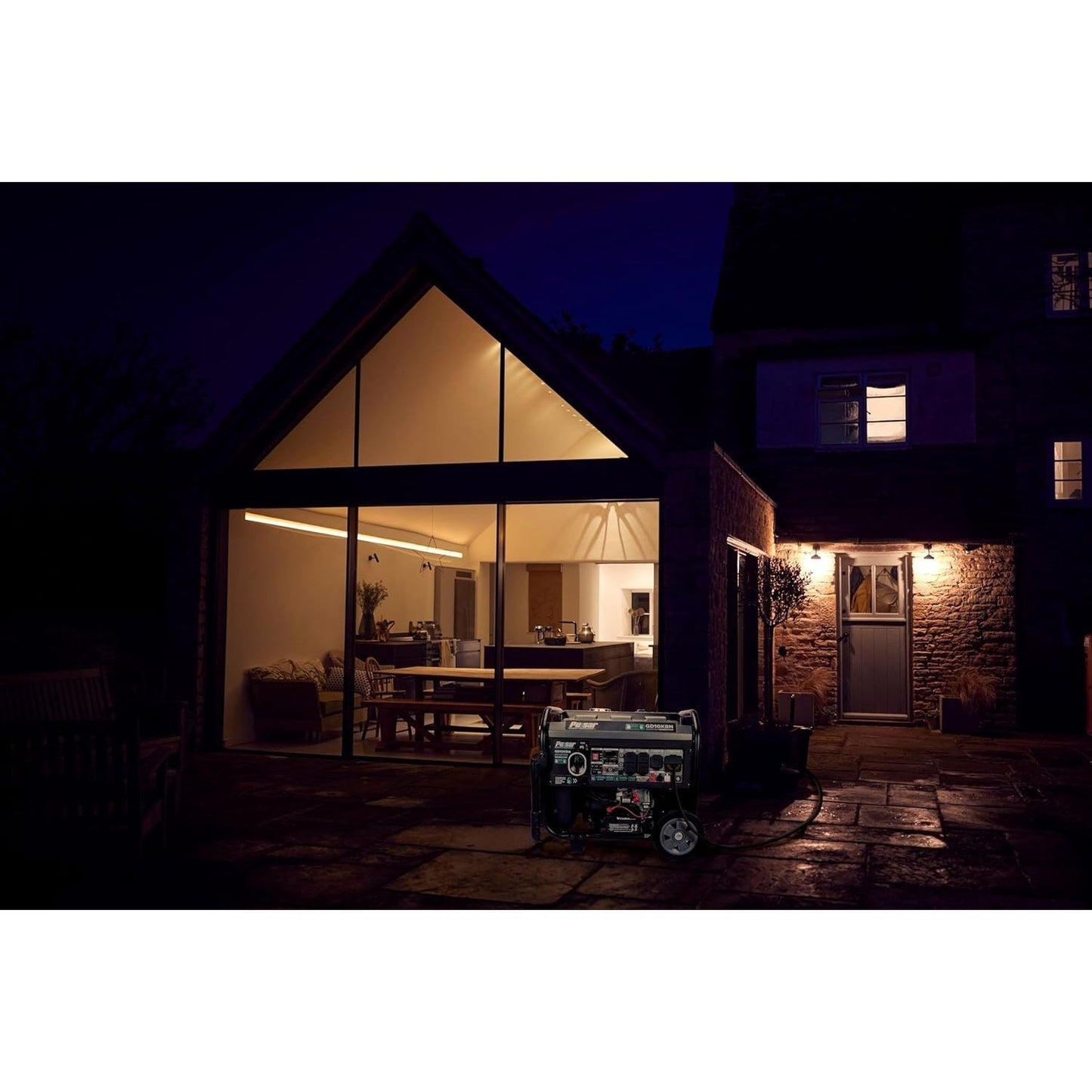 Pulsar 10500W Dual Fuel Portable Inverter Generator for Residential and Camping Use GD10KBN