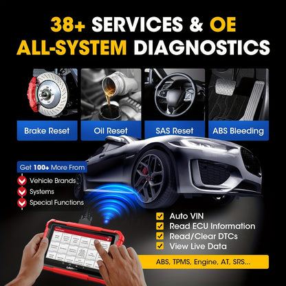 LAUNCH X431 PROS Elite 2025 New Bidirectional Scan Tool, 38+ Services, ECU Coding, All-In-One Full System Diagnostic Scanner, Support CANFD & Doip, FCA Autoauth, V.A.G Guided, 2 Years Free Update, Without Battery