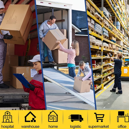 Sturdy Stair Climbing Cart - Supports Up to 900 Pounds, Features 3-Fold Modes with Extendable Handle, Convenient for Transporting Stairs | Perfect for Relocation, Warehousing & Business Applications