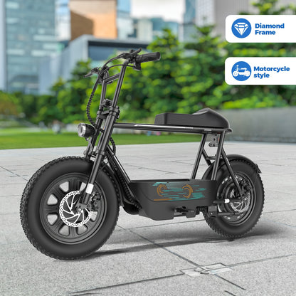 Adults Electric Scooter, Electric Off-road Scooter, 350W Motor, 16" Fat Tires, 20 Mph, 17.5Miles, 36V 5.2ah Large Battery with LCD Display And Dual Disc Brakes, with Seat And Basket, 300lbs Max Load