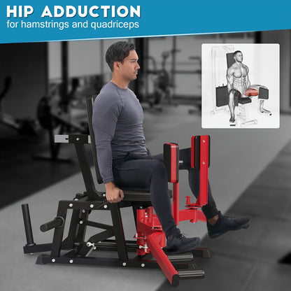 Hip Abductor Machine, Plate-Loaded Inner And Outer Machine, Hip Trainer, Hip Thrusters for Home Gym