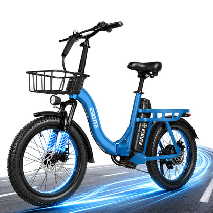 Eskute Electric Bicycle, 48V 10.4Ah Battery, Foldable, Front Frame Included