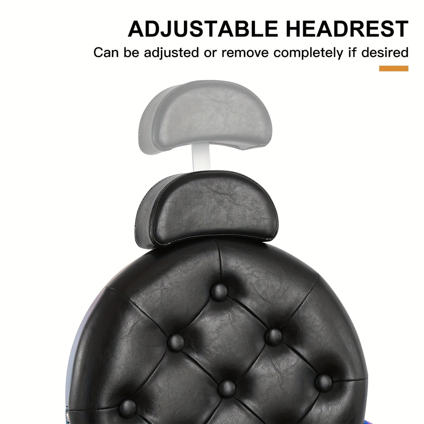 Retro Barber Chair Heavy Duty Barber Chairs Vintage Salon Chair Hydraulic Recline Beauty Spa Styling Equipment Rounded Cushioning with Puckered Button, Valentine'S Day And Other Festivals