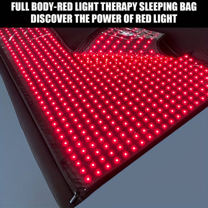 FDA cleared Large Red Light Blanket 2520 LEDs Infrared Red Light Sleep Bag for Full Body, Resolve, Relieve Joint or Back, Red Light mat 660 & 850nm Wavelengths, 71in X 32in local warehouse