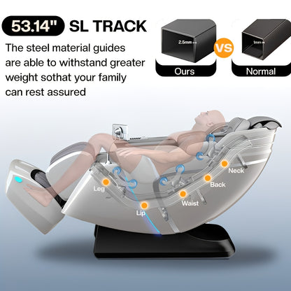 Yitouch 5D Massage Chair, Music Physiotherapy, Yoga Stretch, Zero Gravity Massage Chair, Automatic Calfrest Extension, Calf Kneading-Full Body Relaxation, Massage Chairs Full Body