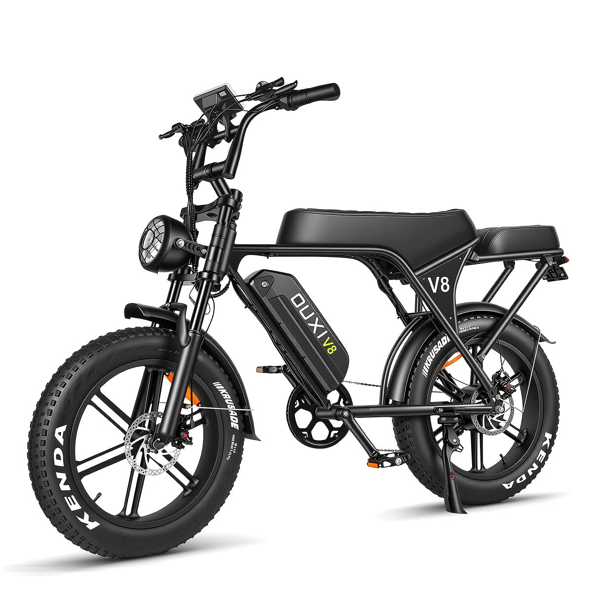 Electric Bike, V8 Electric Mountain Bike with 500W Motor 48V 15Ah-30Ah Removable Larger Battery 19mph/h 20'' Tire E Bike, Adult Electric Bicycles, Electric Dirt Bike, Electric Mountain Bike, Electric Bicycle for Adults, E Bike