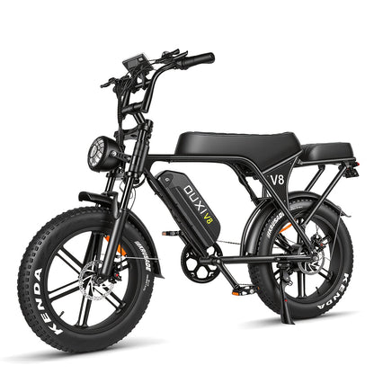 Electric Bike, V8 Electric Mountain Bike with 500W Motor 48V 15Ah-30Ah Removable Larger Battery 19mph/h 20'' Tire E Bike, Adult Electric Bicycles, Electric Dirt Bike, Electric Mountain Bike, Electric Bicycle for Adults, E Bike