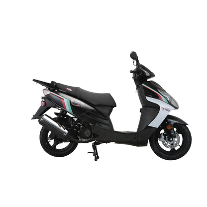 X-PRO Fiji 200 Moped Scooter with 13" Aluminum Wheels! Electric/Kick Start!