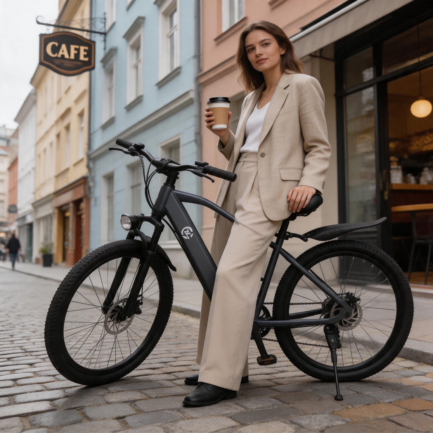 Electric Bike with Rear Hub Motor And Mechanical Disc Brake, Equipped with Removable Battery, 24-Hour Customer Service, Free Lock Tool Kit Phone Holder, 24-Inch Hub, 48V, 500W Motor, And Standard EBIKE Configuration. Father'S Day Gifts