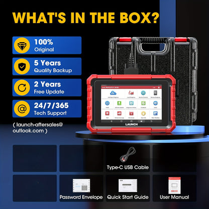 LAUNCH X431 PROS Elite 2025 New Bidirectional Scan Tool, 38+ Services, ECU Coding, All-In-One Full System Diagnostic Scanner, Support CANFD & Doip, FCA Autoauth, V.A.G Guided, 2 Years Free Update, Without Battery