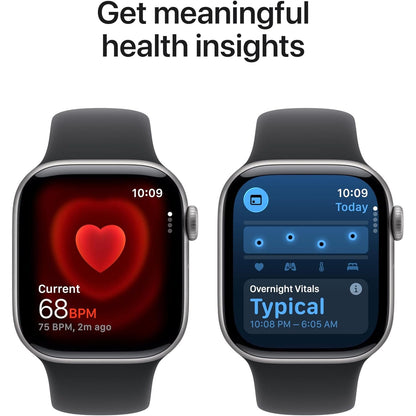 Apple Apple Watch Series 11 (GPS, 46mm, Silver Aluminum, Purple Fog Sport Band, M/L)
