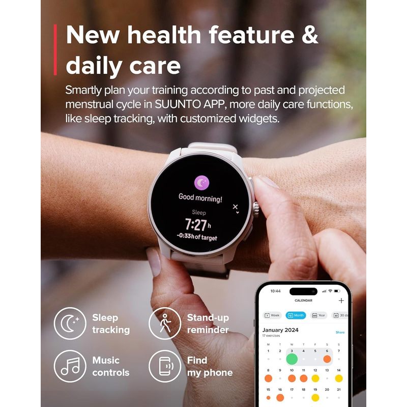 Suunto Race S GPS Sports Watch with AMOLED Touchscreen, Heart Rate and Fitness Tracker - Power Orange