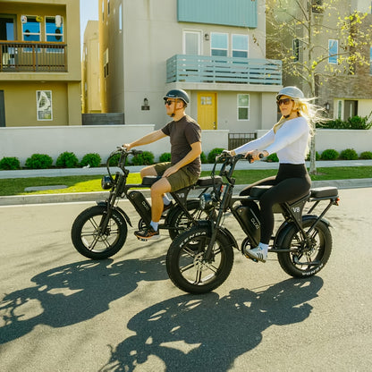 Electric Bike, V8 Electric Mountain Bike with 500W Motor 48V 15Ah-30Ah Removable Larger Battery 19mph/h 20'' Tire E Bike, Adult Electric Bicycles, Electric Dirt Bike, Electric Mountain Bike, Electric Bicycle for Adults, E Bike