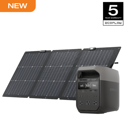 EcoFlow Rapid 20W USB-C Charger and Portable Power Station Delta 3 1024 (Machine and Charger/Solar Panel Separate shipment), Full Charge in 56 Min, 1024Wh LiFePO4 Battery, Durable and Reliable for 10 Years, Solar Generator for Home Backup or Outdoors