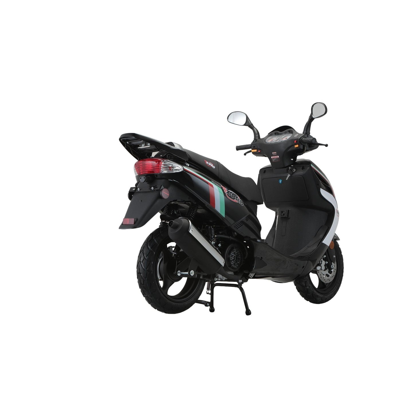 X-PRO Fiji 200 Moped Scooter with 13" Aluminum Wheels! Electric/Kick Start!