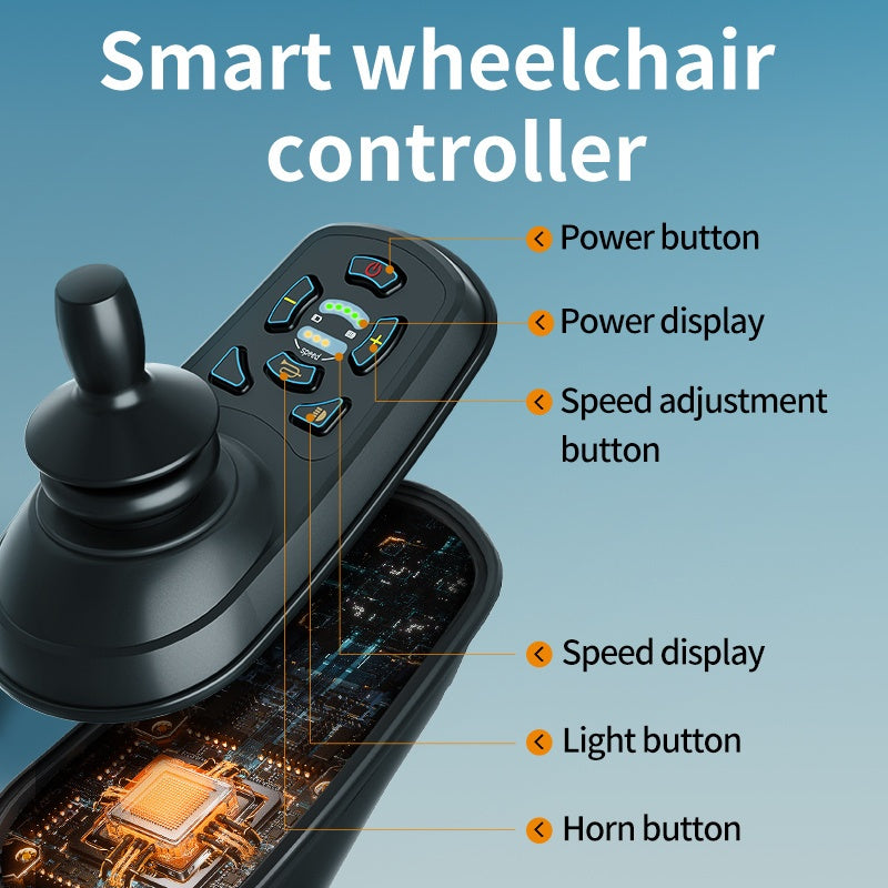 PERFCARE Intelligent Electric Wheelchair Made Of 100% Carbon Fiber Material Lightweight And Portable with A Range Of 25 Miles One-step Folding And Installation-free Design Electric Wheelchair for The Elderly Capable Of Bearing 330.69LB Mother's Day