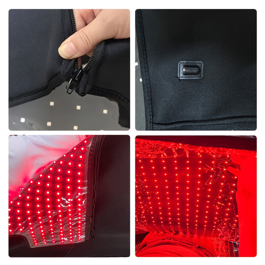 FDA cleared Large Red Light Blanket 2520 LEDs Infrared Red Light Sleep Bag for Full Body, Resolve, Relieve Joint or Back, Red Light mat 660 & 850nm Wavelengths, 71in X 32in local warehouse