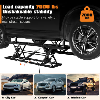 Jocisland Portable Car Lift, Capable of Lifting 5000/7000/8000 LBS Quick Jack with a Maximum Height of 26", Car Lifts for Home Garage and Shop