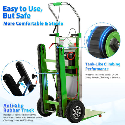 Sturdy Stair Climbing Trolley - Supports Up to 900 Pounds, Features 3 Folding Modes, Telescopic Handle, And Portable Design | Ideal for Mobile, Warehouse, And Business Applications