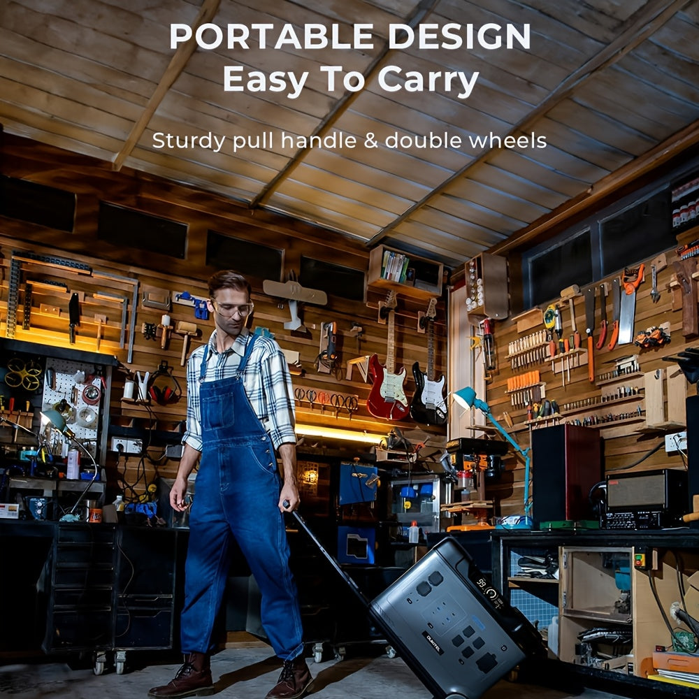 OUKITEL P5000 Pro 3600W Solar Generator, Optional 500W Solar Panels, 5120Wh Solar Power Station with 5 AC Outlets (5000W Peak), 1800W Fast Charging, Emergency Battery Backup for Home, Camping & RV (Free 30W Solar Panel)