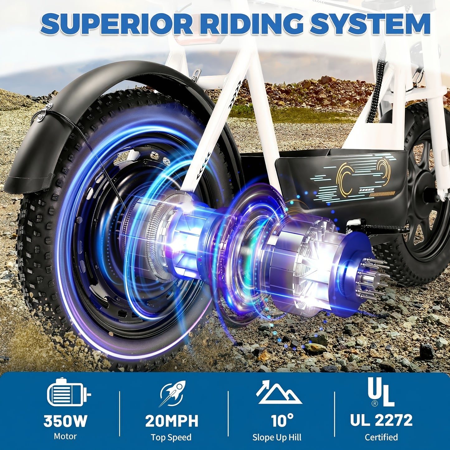 Adults Electric Scooter, Electric Off-road Scooter, 350W Motor, 16" Fat Tires, 20 Mph, 17.5Miles, 36V 5.2ah Large Battery with LCD Display And Dual Disc Brakes, with Seat And Basket, 300lbs Max Load