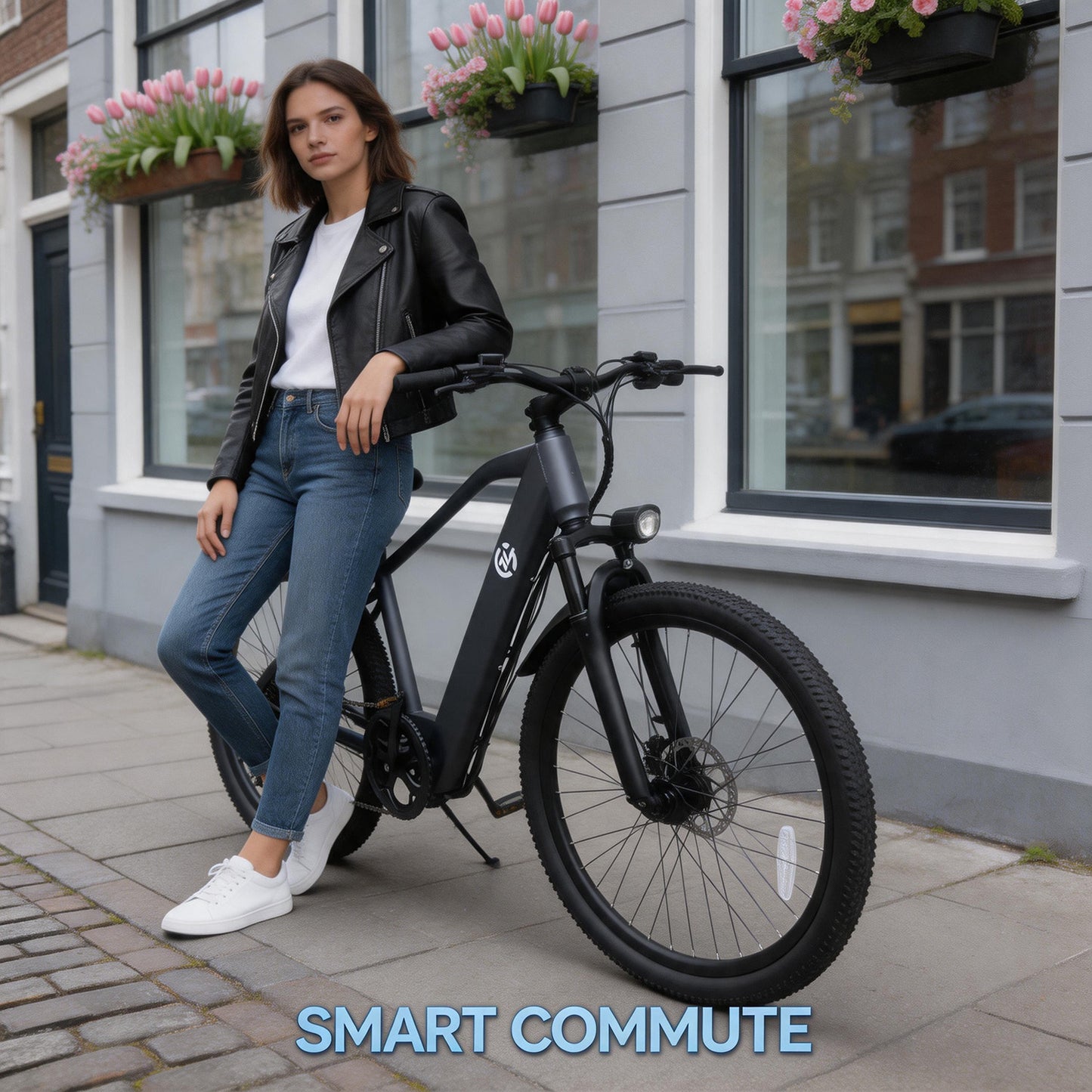 Electric Bike with Rear Hub Motor And Mechanical Disc Brake, Equipped with Removable Battery, 24-Hour Customer Service, Free Lock Tool Kit Phone Holder, 24-Inch Hub, 48V, 500W Motor, And Standard EBIKE Configuration. Father'S Day Gifts