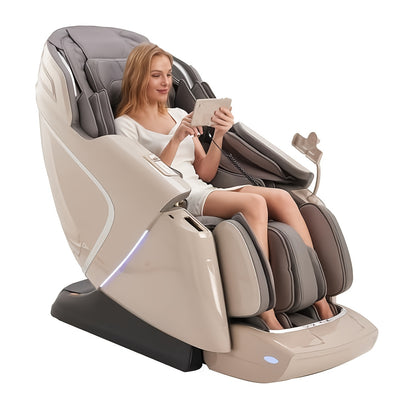 Yitouch 5D Massage Chair, Music Physiotherapy, Yoga Stretch, Zero Gravity Massage Chair, Automatic Calfrest Extension, Calf Kneading-Full Body Relaxation, Massage Chairs Full Body