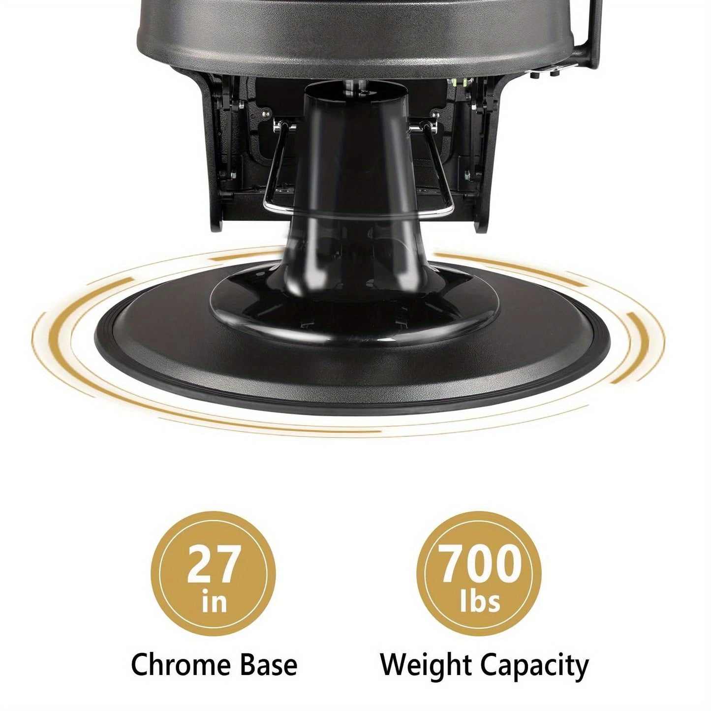 Heavy Industry Barber Shop Vintage Barber Chair, Hairdresser Reclining Salon Chair, Hydraulic Multi-function Barber Shop Beauty Spa Shampoo Hairdressing Equipment with Adjustable Headrest