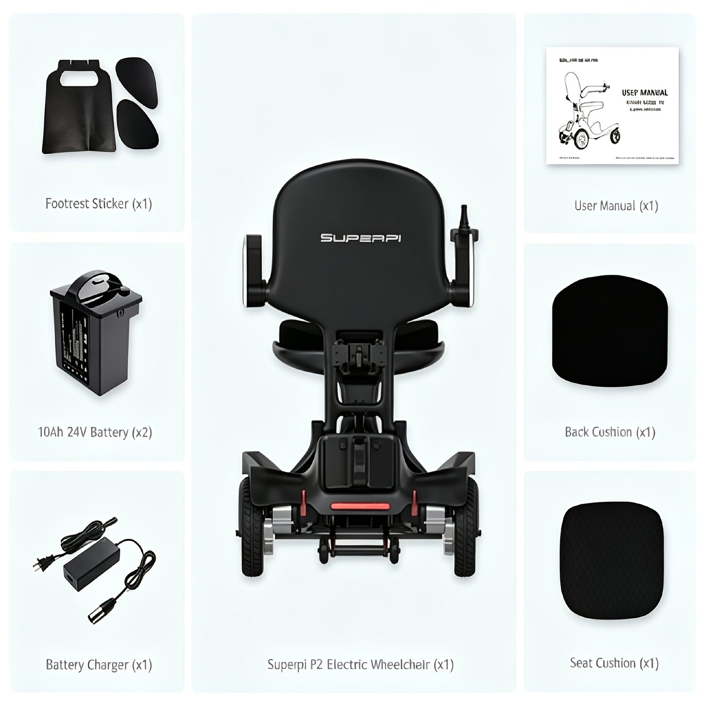 Full Carbon Fiber Smart Electric Wheelchair & Senior Mobility Scooter, 4-Wheel Travel Scooter with 20AH Lithium Battery, 30 Miles Driving Range, Tool-Free Setup, Lightweight Foldable for Easy Storage In Car Trunk