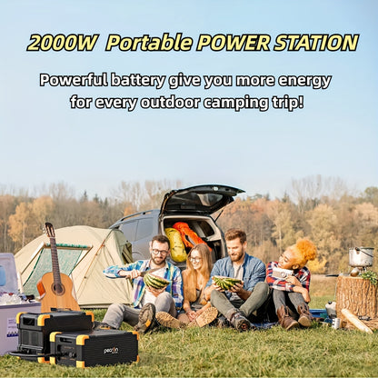 PECRON E2000LFP 1920Wh/2000W Portable Power Station with 5×2000W Outlets, Fast Charging Solar Power Bank, LiFePO4 Battery for Home Bkup & Outdoor Camping Emergency