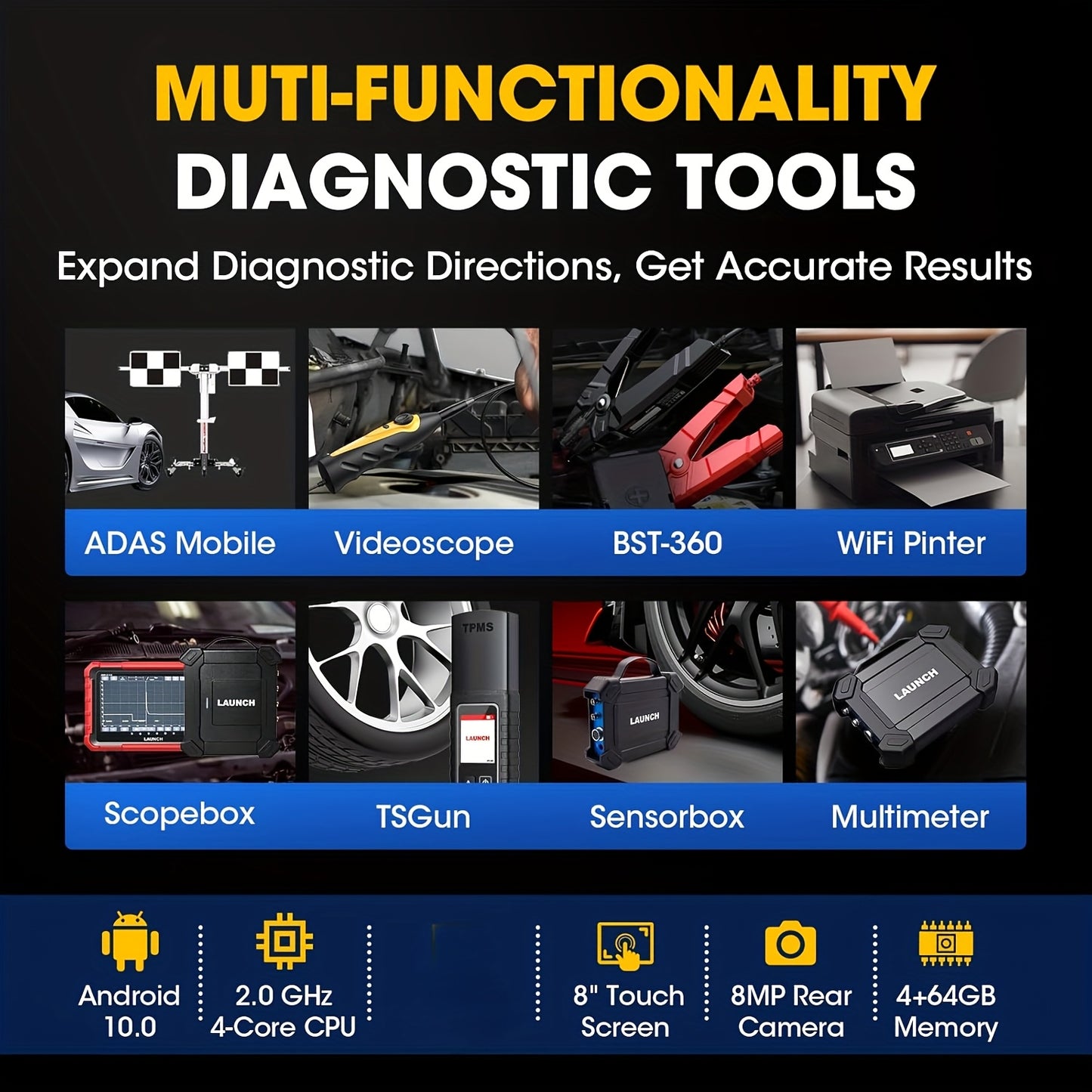 LAUNCH X431 PROS Elite 2025 New Bidirectional Scan Tool, 38+ Services, ECU Coding, All-In-One Full System Diagnostic Scanner, Support CANFD & Doip, FCA Autoauth, V.A.G Guided, 2 Years Free Update, Without Battery