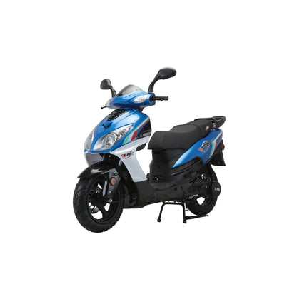 X-PRO Fiji 200 Moped Scooter with 13" Aluminum Wheels! Electric/Kick Start!