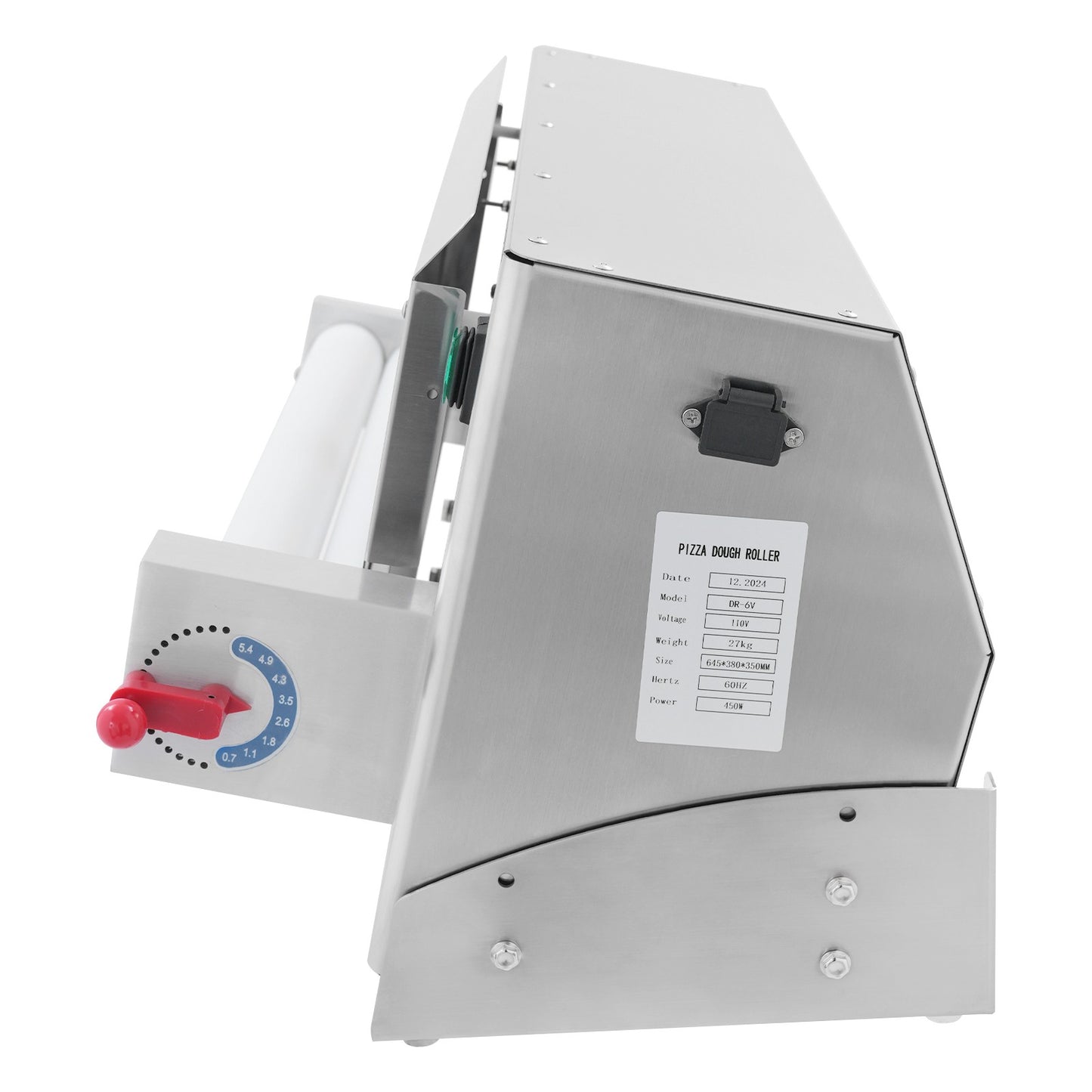 3"-18" Pizza Dough Roller Sheeter Automatic Commercial Pizza Dough Roller Press for Pizzerias, Restaurants, Hotels, Cake Shops, Dessert Shops, Pancake Shops: Electric Pizza Press Shaping Machine, Adjustable Thickness,, Restaurant Equipment