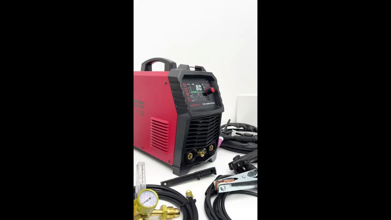 ARCCAPTAIN TigACDC Welder, 7-in-1 Welding Machine, TIG, DC Pulse TIG, AC TIG, AC Pulse TIG, AC Pulse TIG (Square Wave), AC Pulse TIG (Triangular Wave), STICK, And SPOT TIG. Voltage Input (110V/220V)
